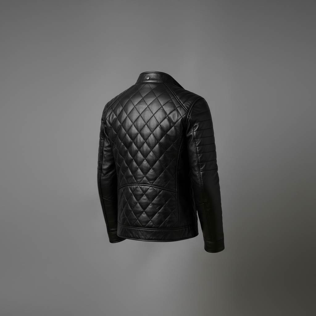 Men's leather fashion jacket