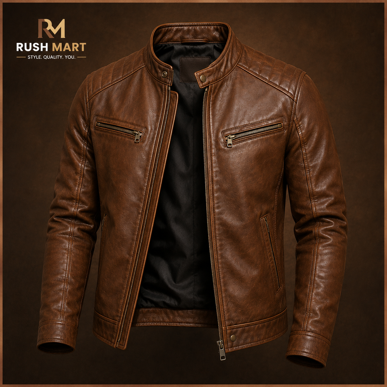 Men's leather jacket
