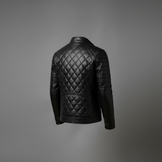 Men's leather fashion jacket