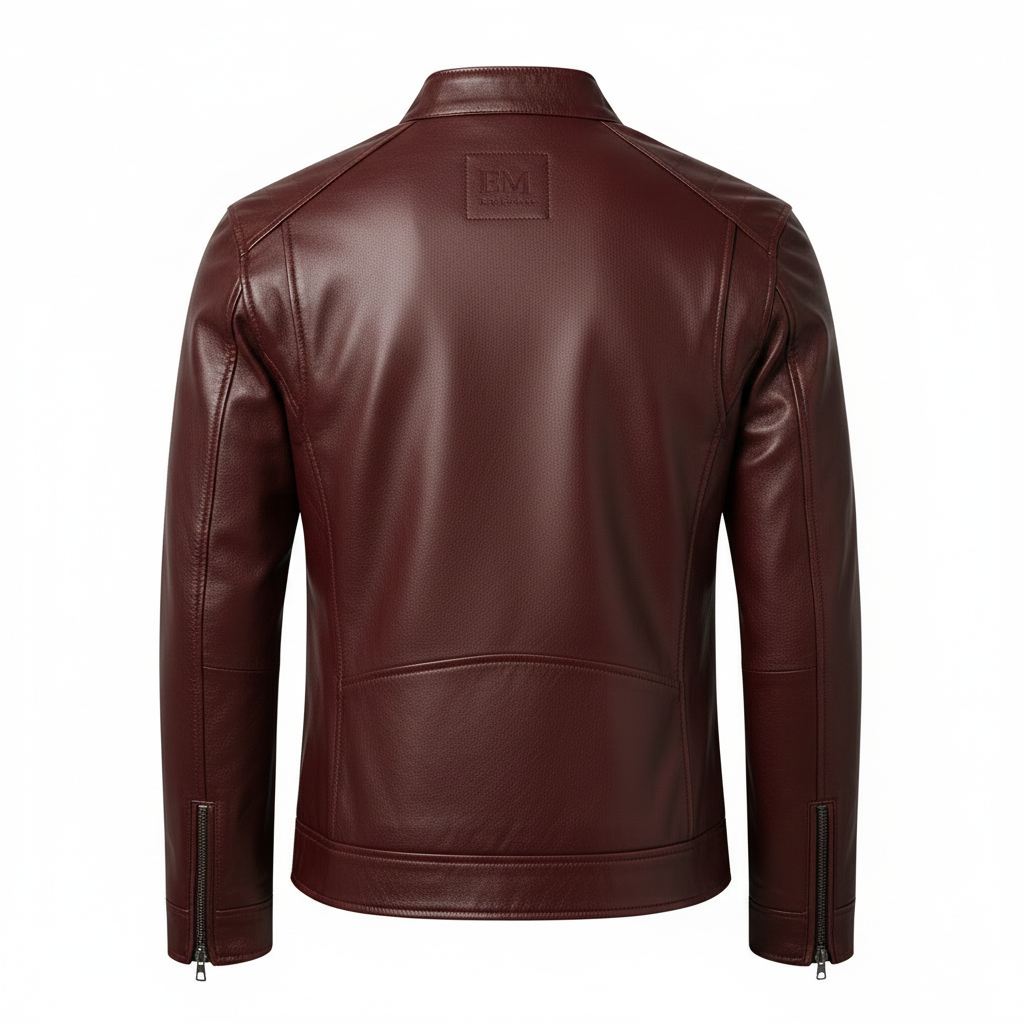 Men's leather fashion jacket